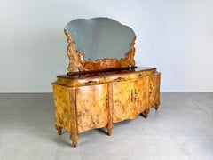 Credenza italiana tardo barocco rococò Credenza Mobili Cantù noce 1920