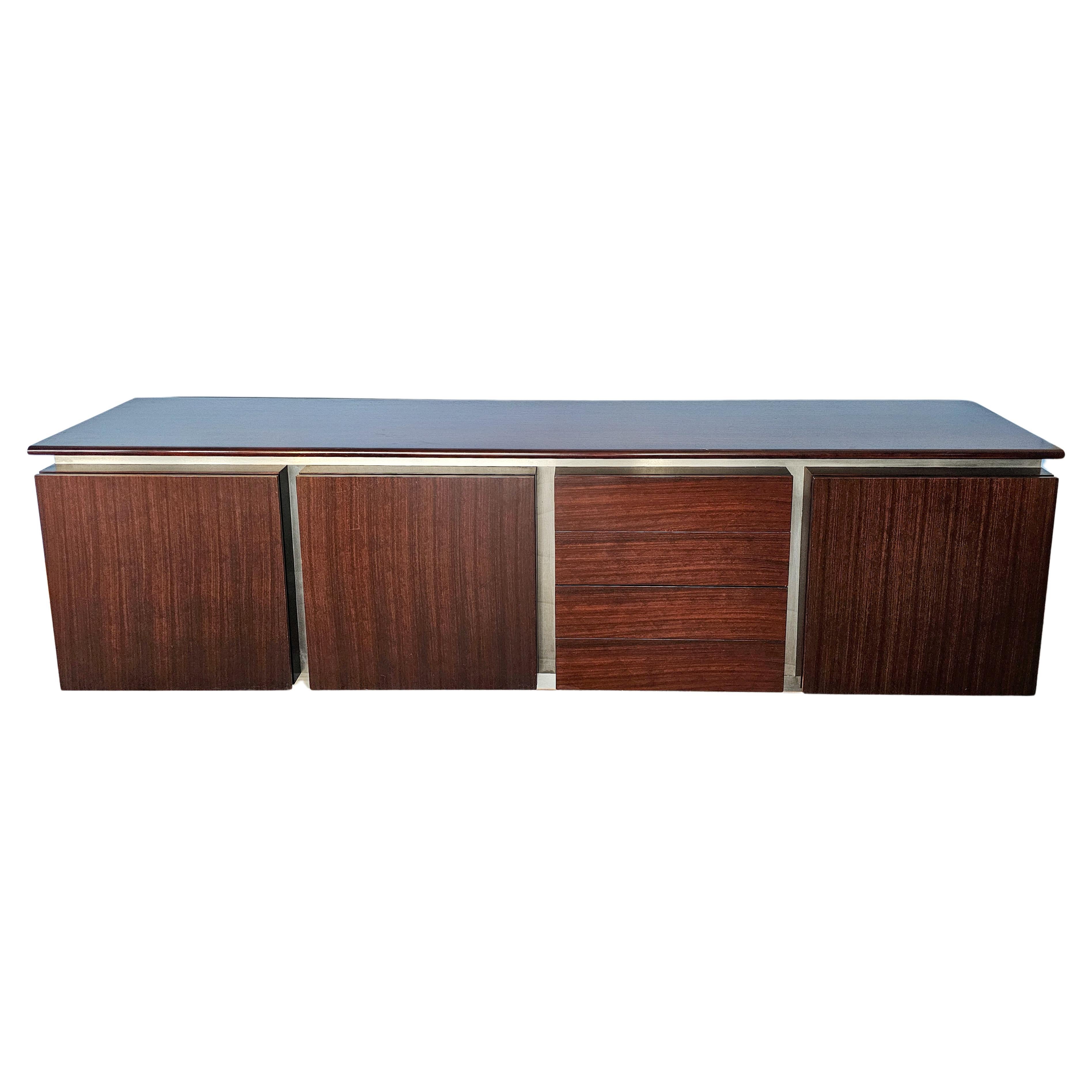 Italian Sideboard Parioli designed by Giotto Stoppino and Marco Acerbis in 1980s For Sale