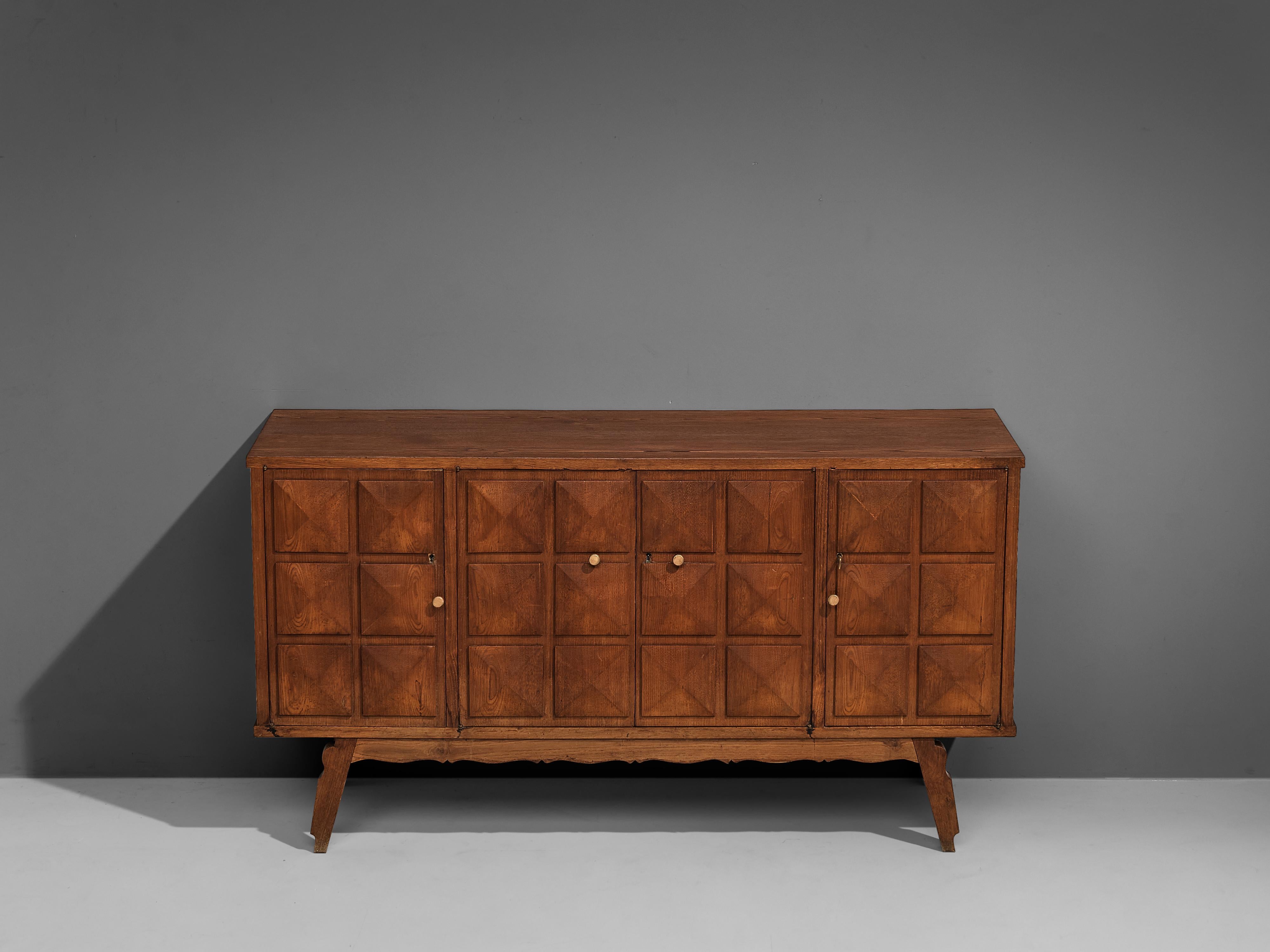 Italian Sideboard with Graphical Doors in Stained Ash 5