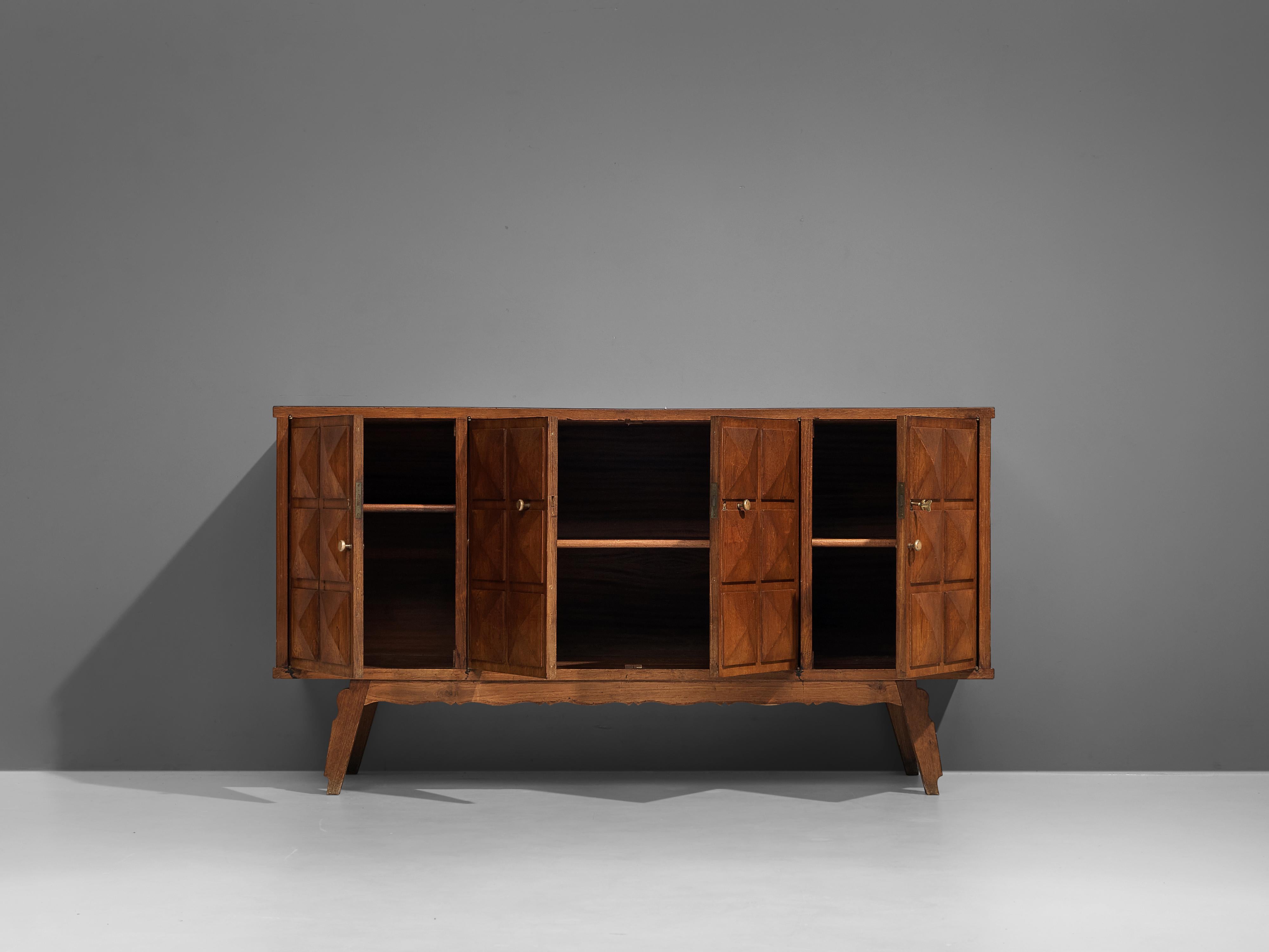 Italian Sideboard with Graphical Doors in Stained Ash 3