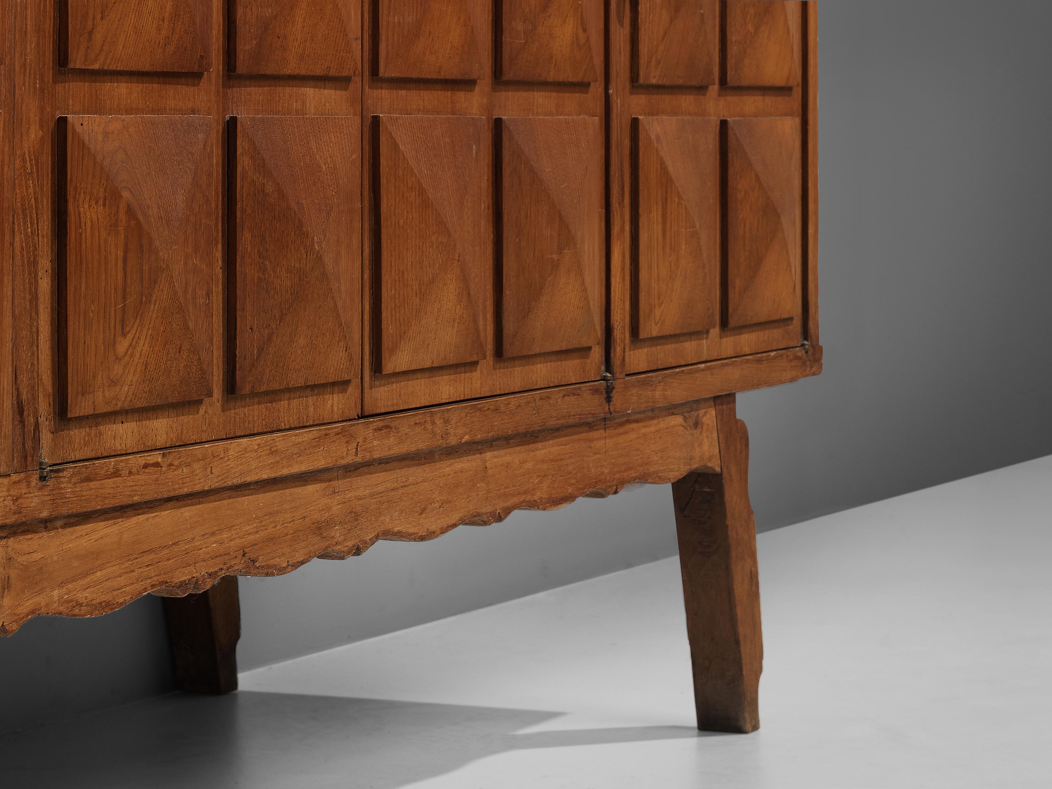 Italian Sideboard with Graphical Doors in Stained Ash 4