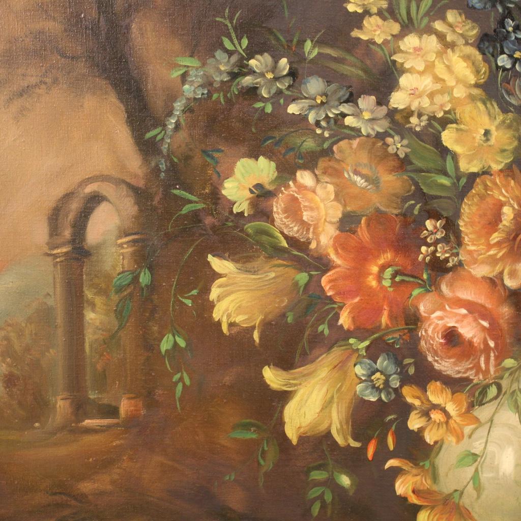Italian Signed Painting Still Life, 20th Century For Sale 6