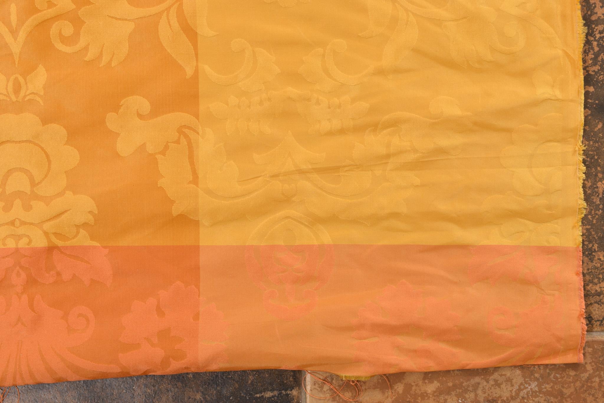 Italian Silk Textile  Fabric with Scottish Design for Curtains For Sale 1
