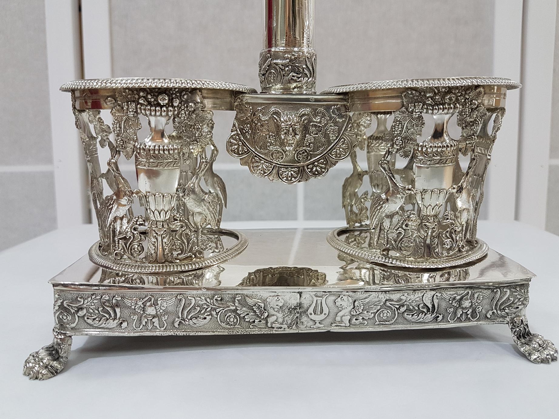 Italienisches Silber 950-Krümelentferner von Gioanni Gilardi, Silberschmied in Turin, 1824 6