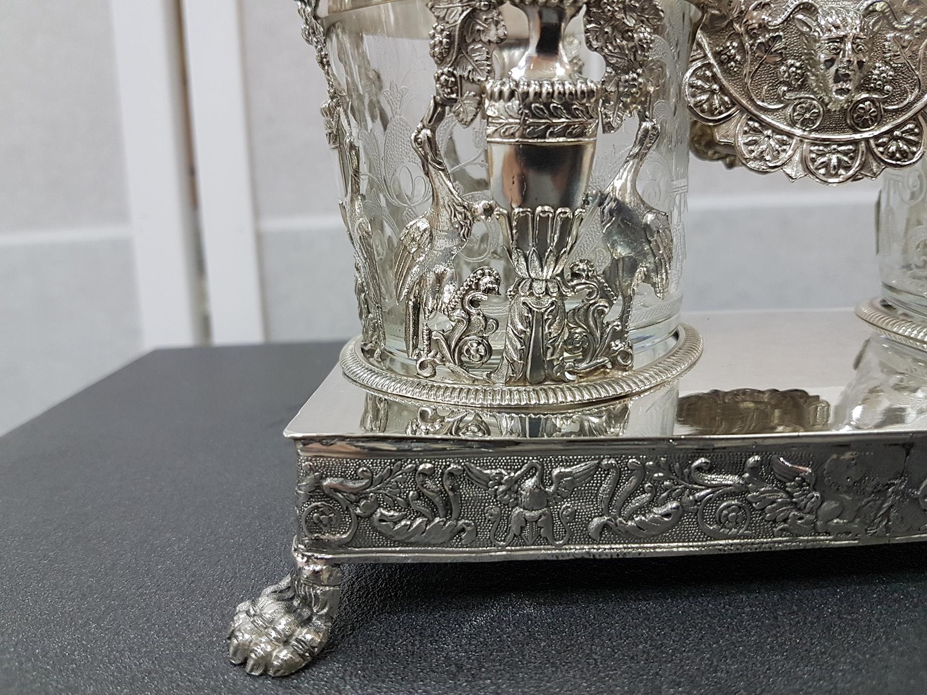 Italienisches Silber 950-Krümelentferner von Gioanni Gilardi, Silberschmied in Turin, 1824 im Zustand „Hervorragend“ in VALENZA, IT
