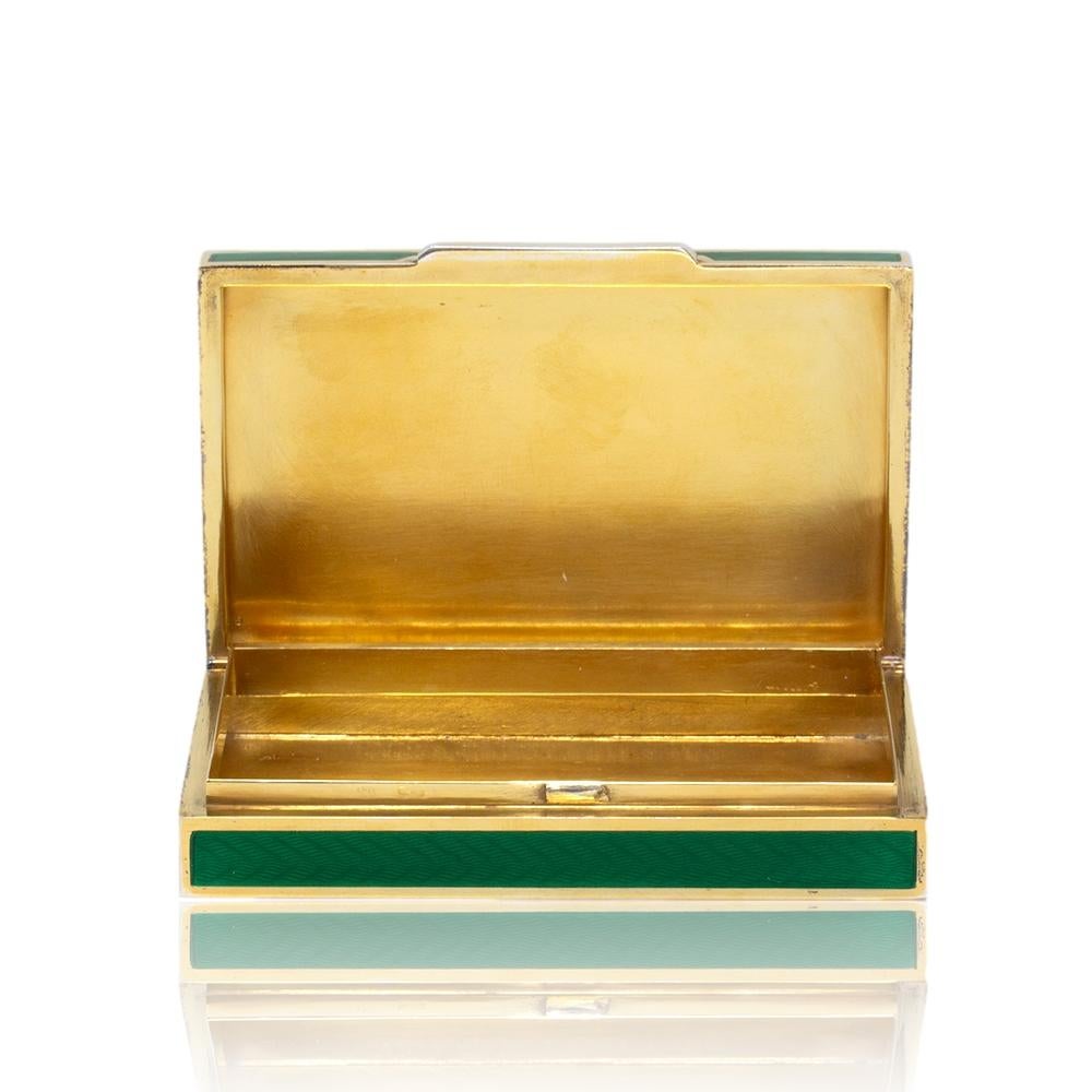 Italian Silver and Enamel Box For Sale 3