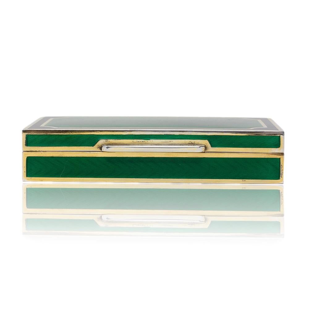 Italian Silver and Enamel Box In Good Condition For Sale In Newark, England
