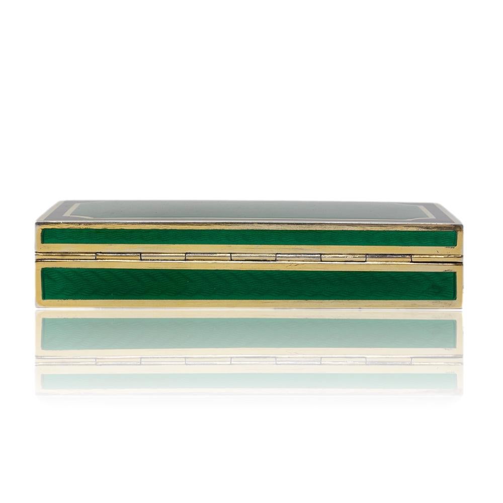 20th Century Italian Silver and Enamel Box For Sale