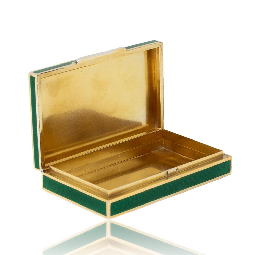 Italian Silver and Enamel Box For Sale 2