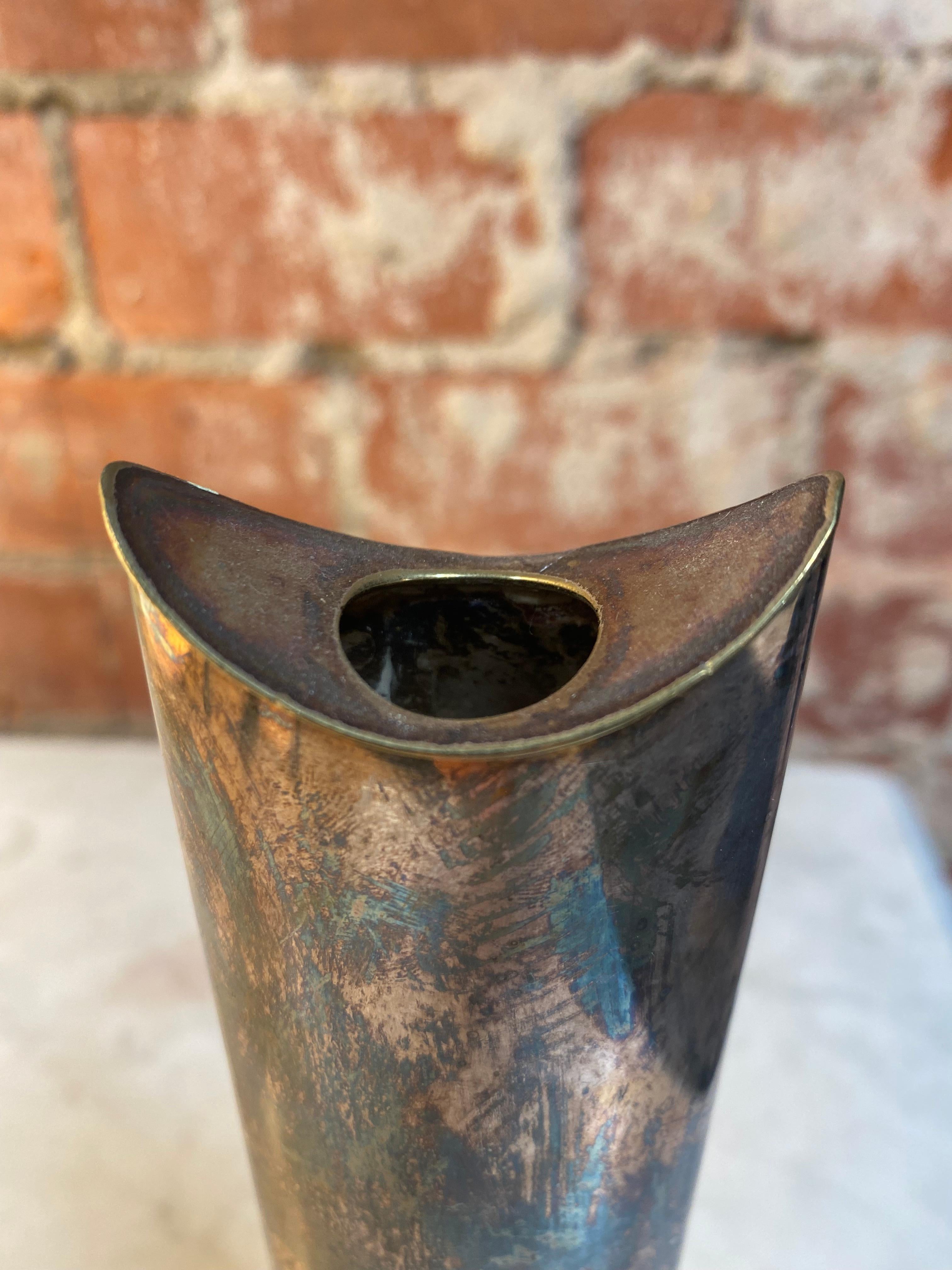 Mid-20th Century Italian Silver Candle Holder, 1950s For Sale