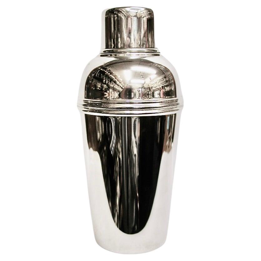 Italienischer Cocktailshaker aus Silber aus Silber, datiert um 1970 im Angebot