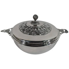 Italian Silver Covered Vegetable Serving Dish