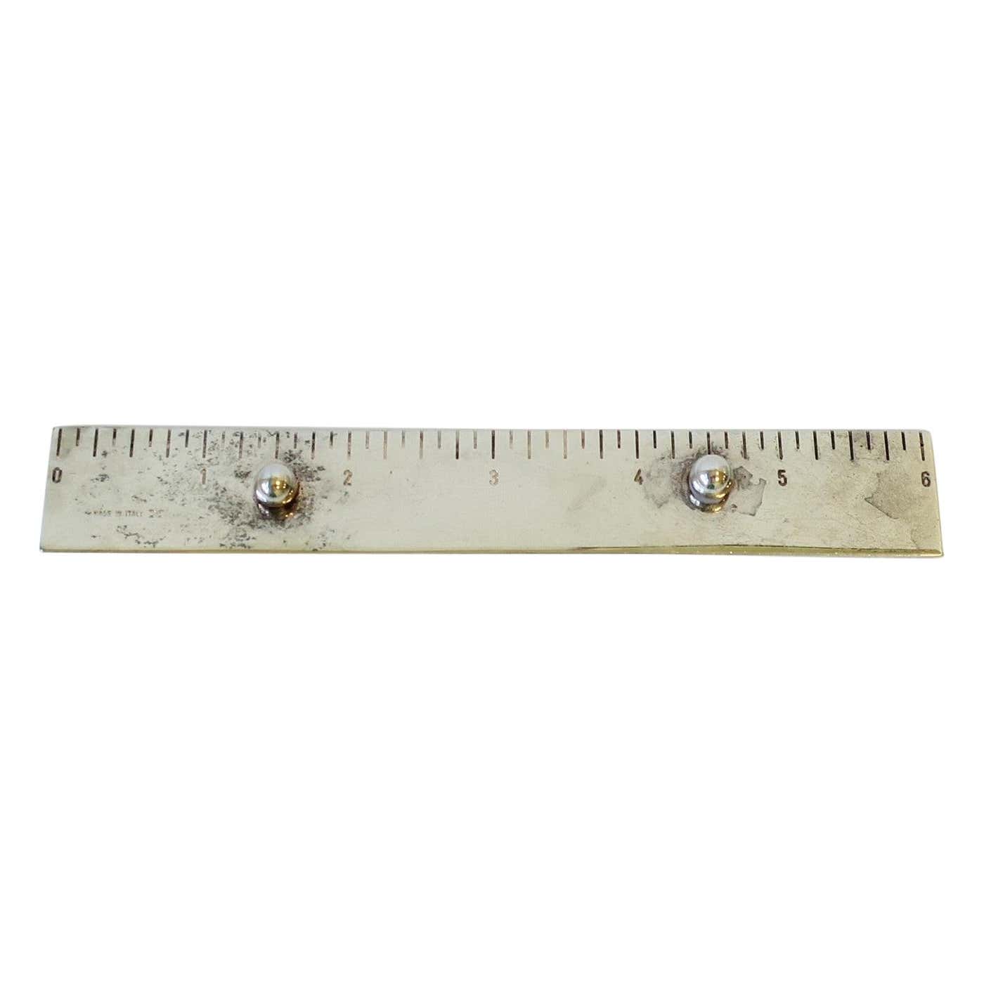 Italian Silver Desk Ruler at 1stDibs | 1.54 inches on a ruler