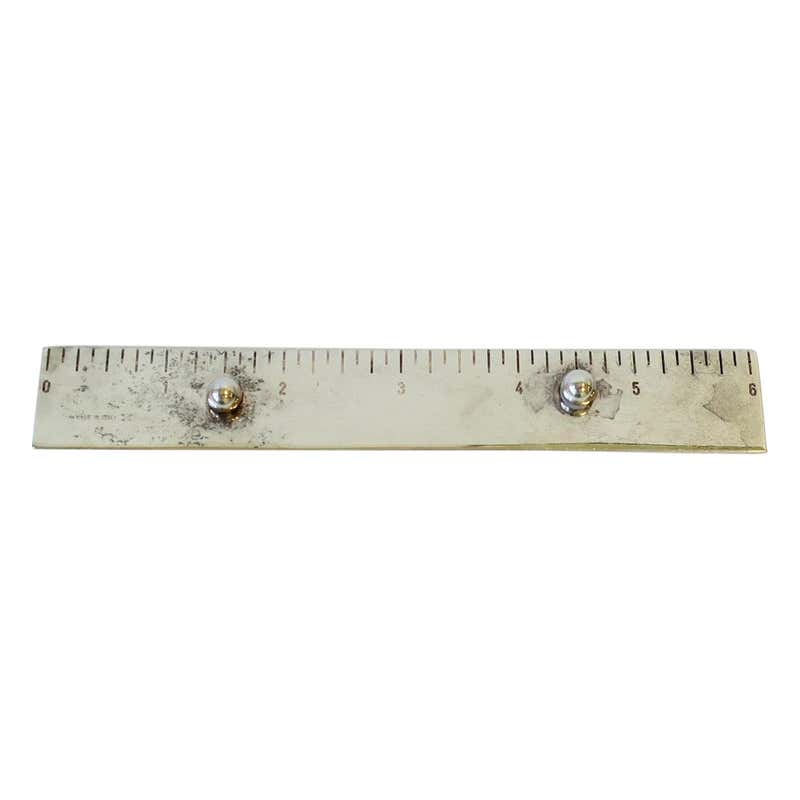 Italian Silver Desk Ruler at 1stDibs