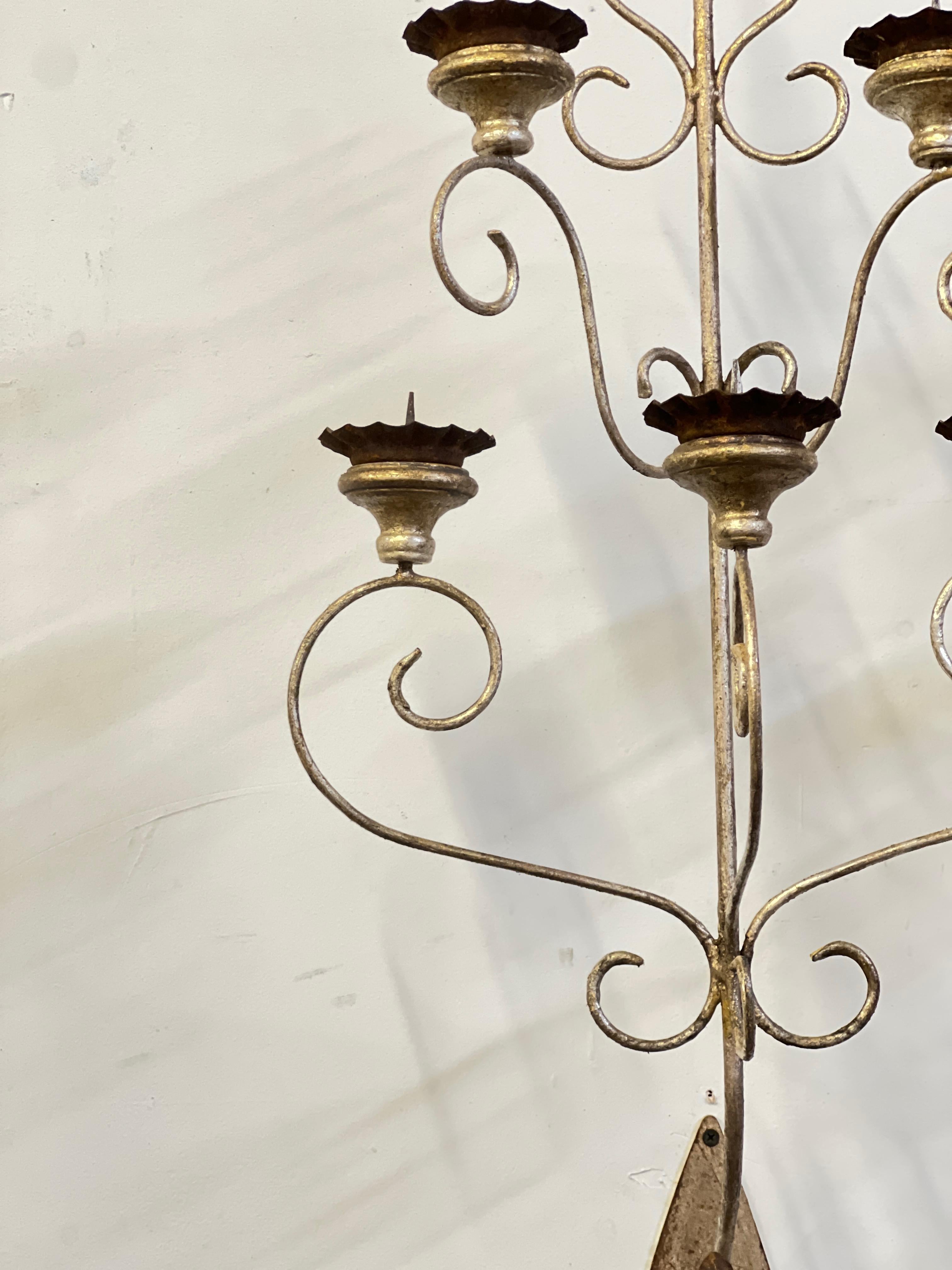 gold wall sconces for candles