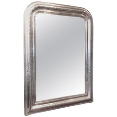 Italian Silver Gilt Antique Mirror