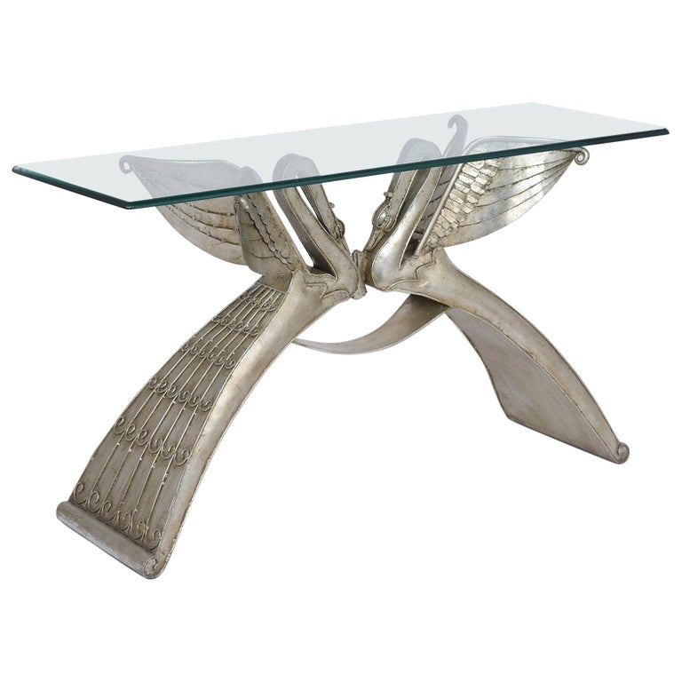 Italian Sculpture Console Table at 1stDibs