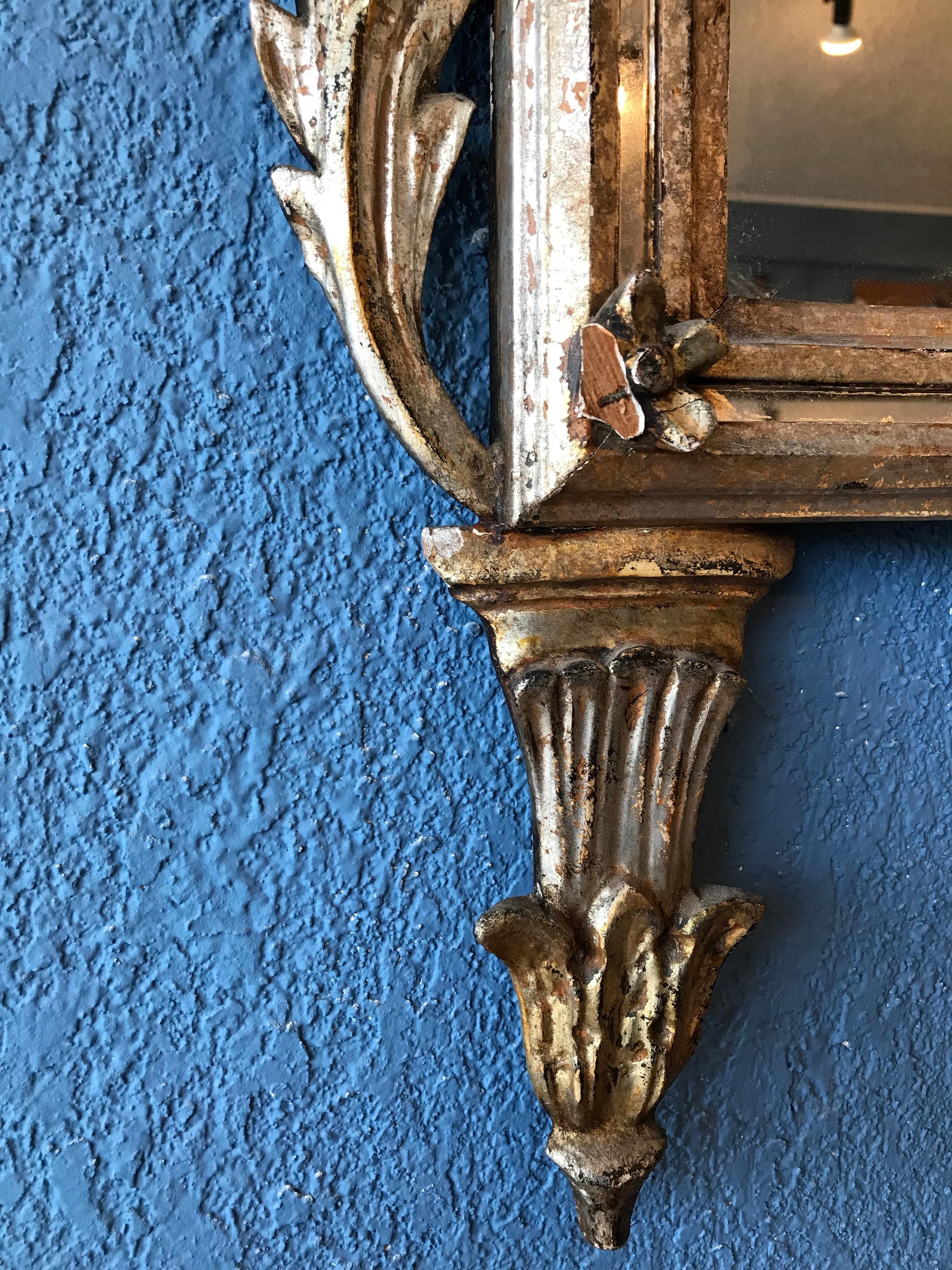 Italian Silver Gilt Mirror 7