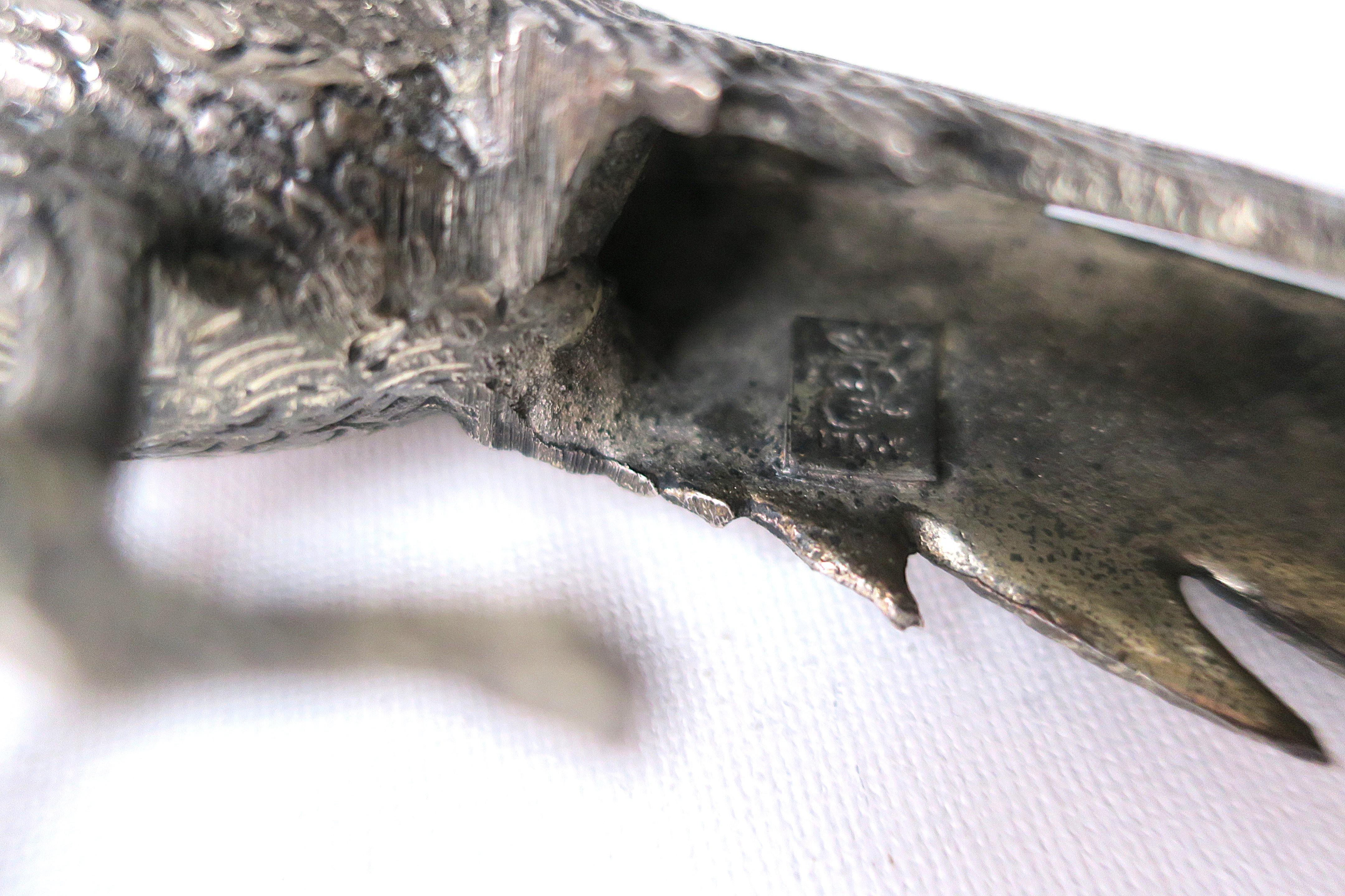 Pareja de pájaros faisanes de plata dorada italiana en venta 7