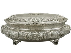 Italienische Silber-Schmuckschatulle