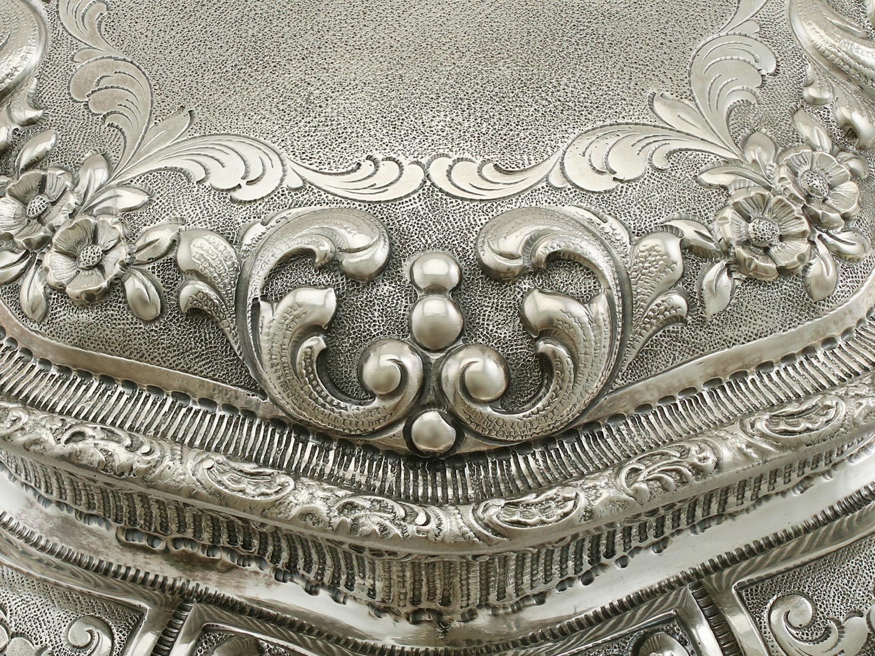 Italian Silver Jewelry Casket 5