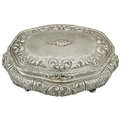 Retro Italian Silver Jewelry Casket