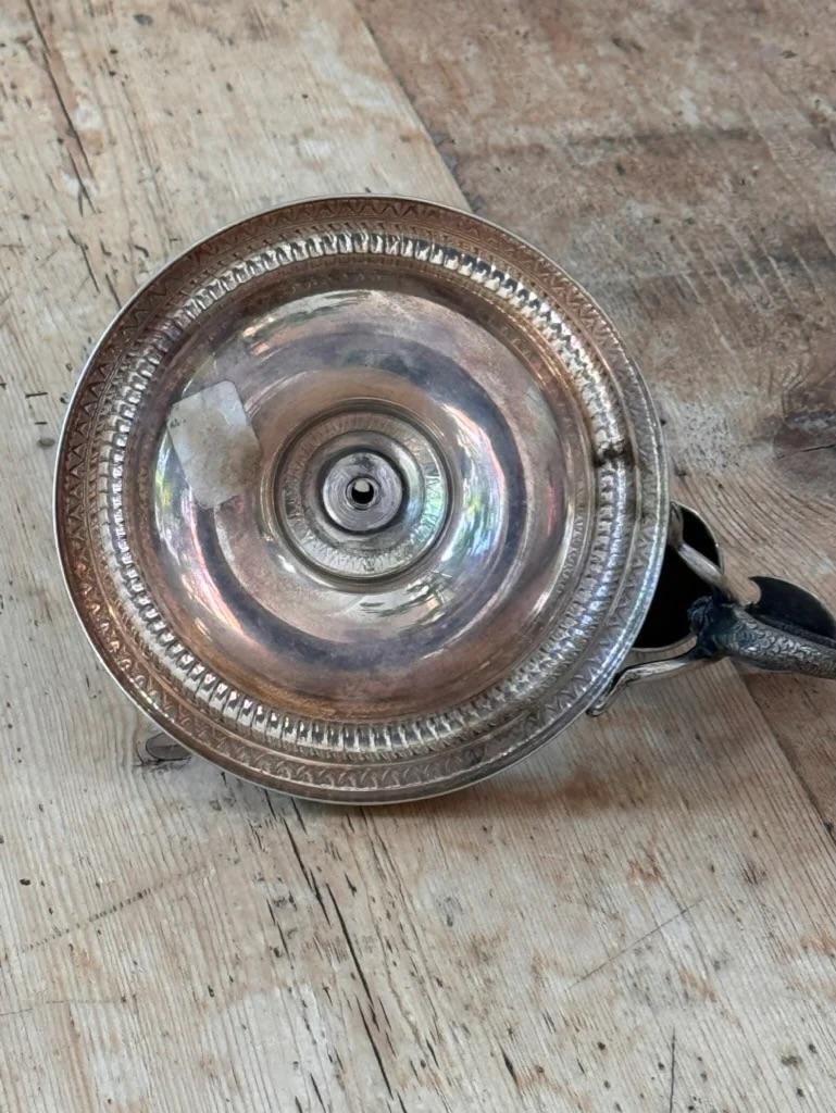 Bastone da camera a sirena in argento, XIX secolo in vendita 1