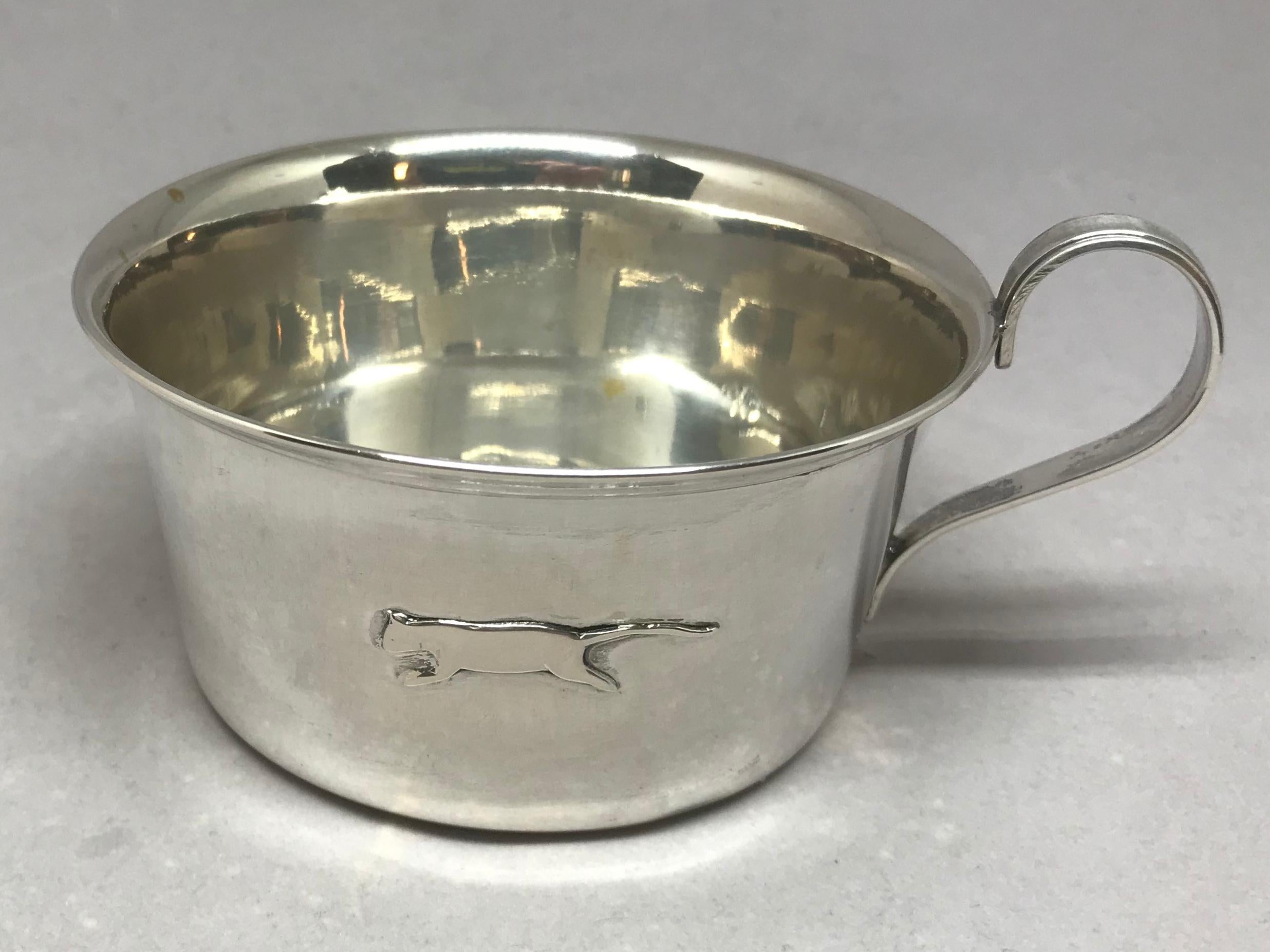 Italian Silver Panther Baby Cup 1