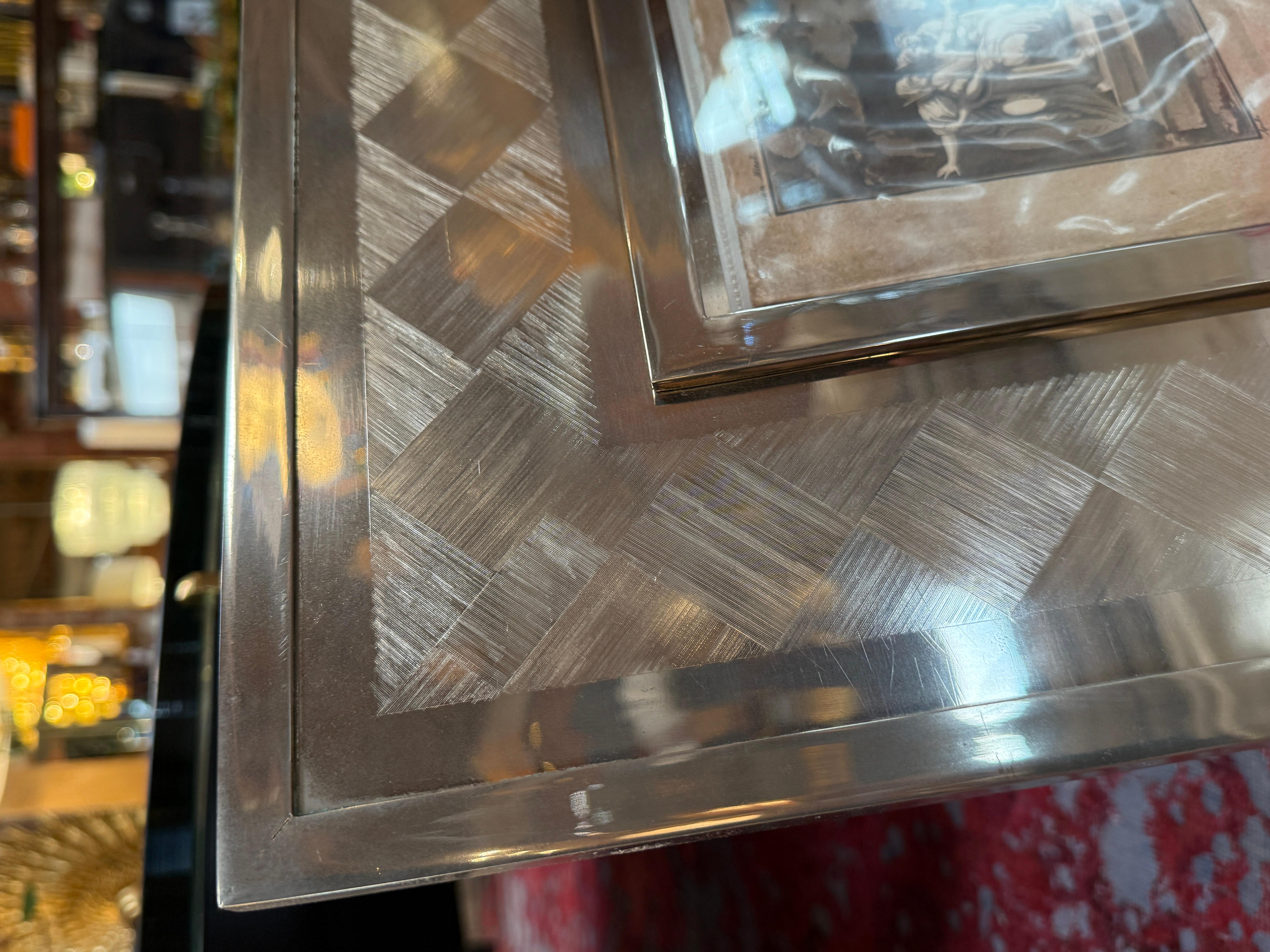 Italian silver photo frame from the 60s For Sale 3