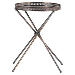 Italian silver plate occasional table C 1950