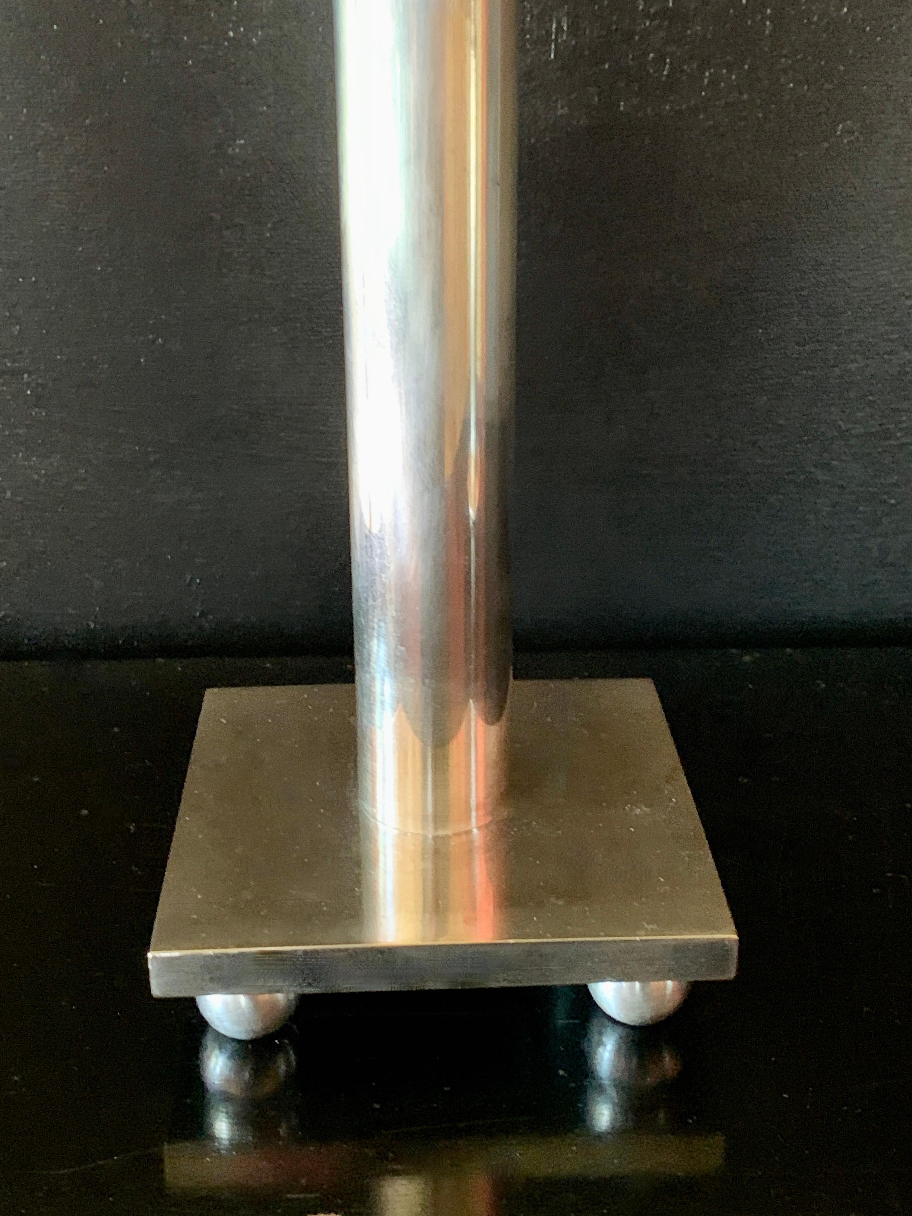Italian Silver Plate Swid Powell Candle Stick by Richard Meier 4