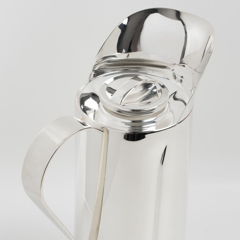 Italian Silver Plate Thermos Insulated Decanter Coffee Jug For Sale at  1stDibs