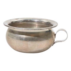 Vaso da notte / Cachepot italiano placcato in argento di Fornari Roma, anni '50