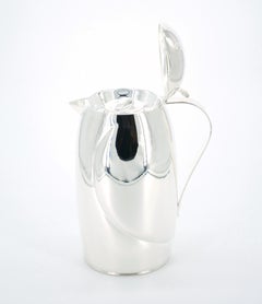 Italian Silver Plated Exterior Insulated Interior Hot / Cold Thermos