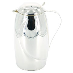 Italian Silver Plated Exterior Insulated Interior Hot / Cold Thermos