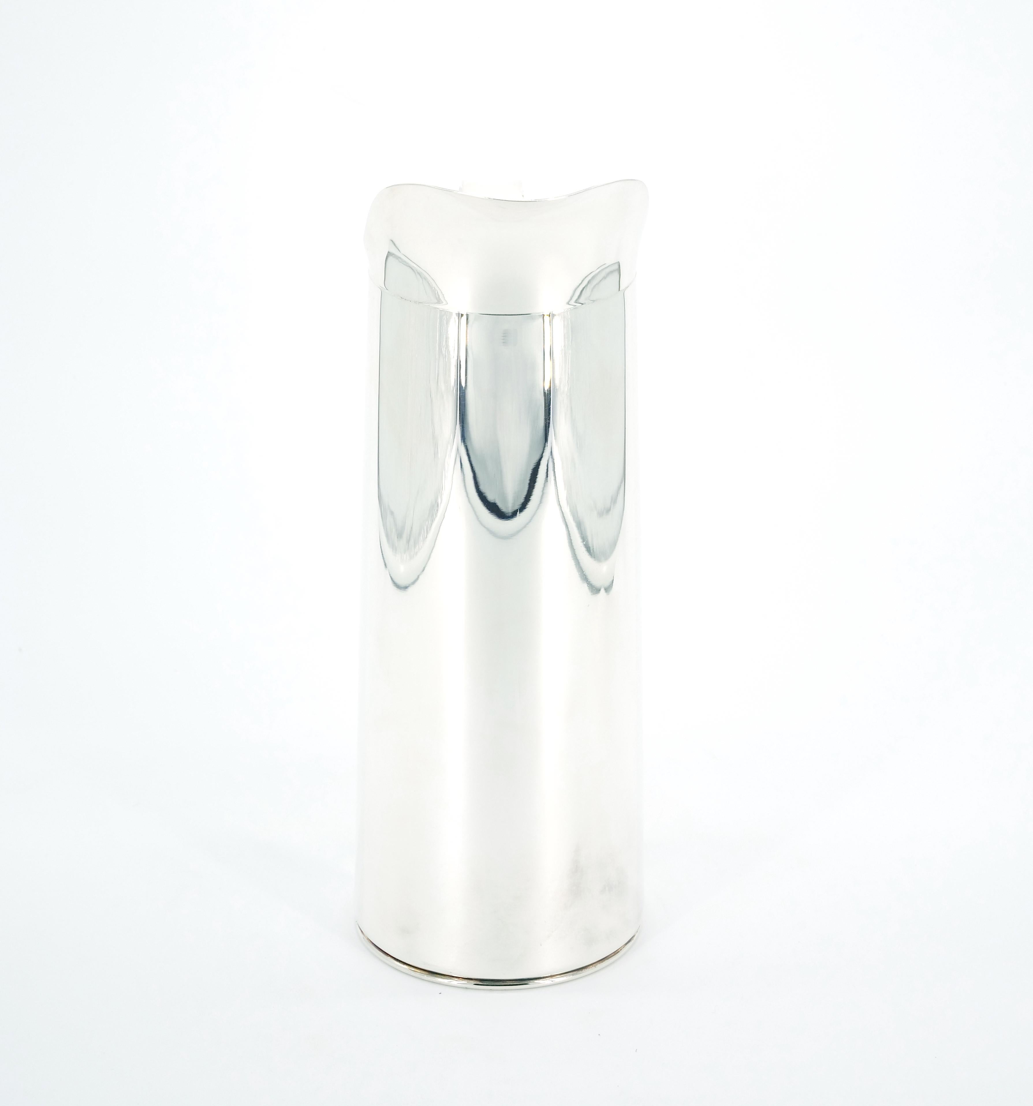 Italian Silver Plated Insulated Interior Hot / Cold Thermos For Sale 2