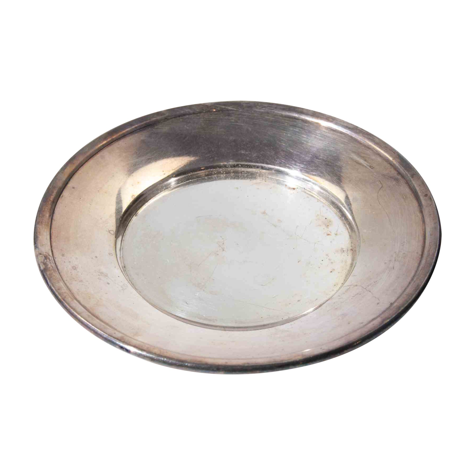 Italian Silver-Plated Serving Dish / Coaster by Broggi Milano. 1950s