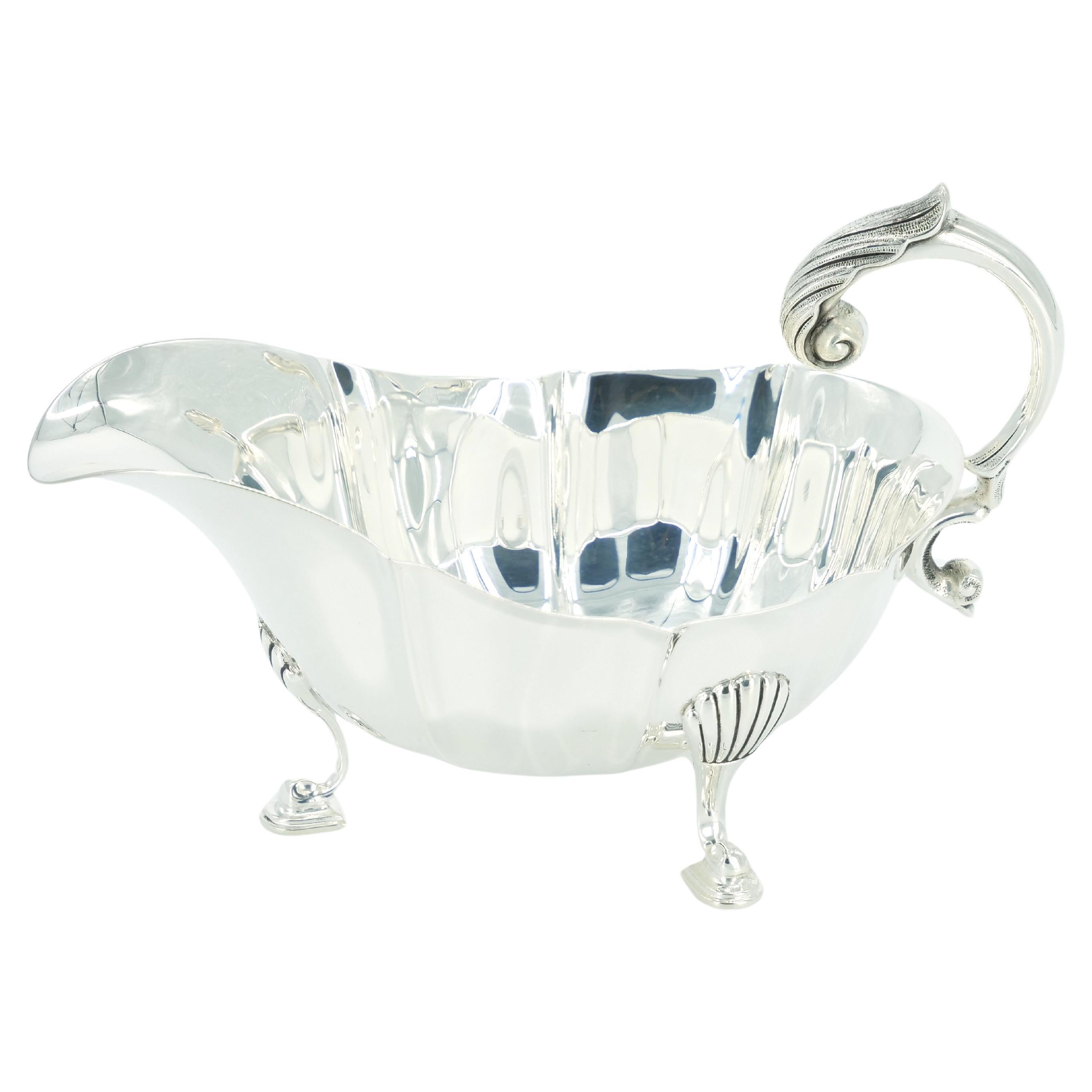 Italian Silver Plated Tableware Footed Serving Piece For Sale