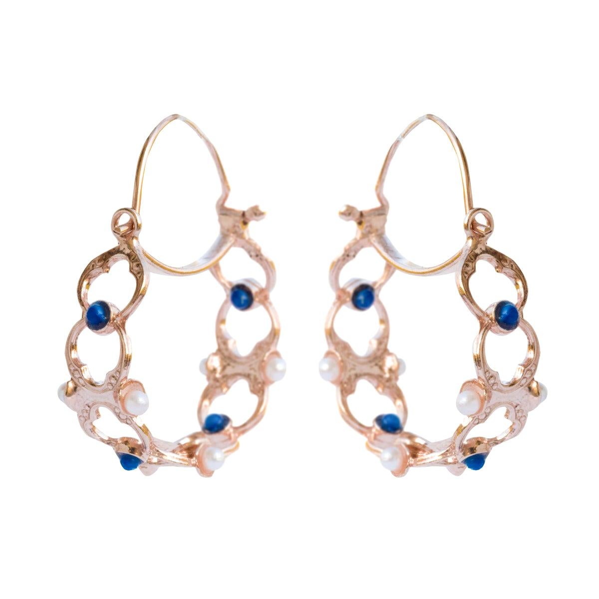 rose gold hoop earrings sale
