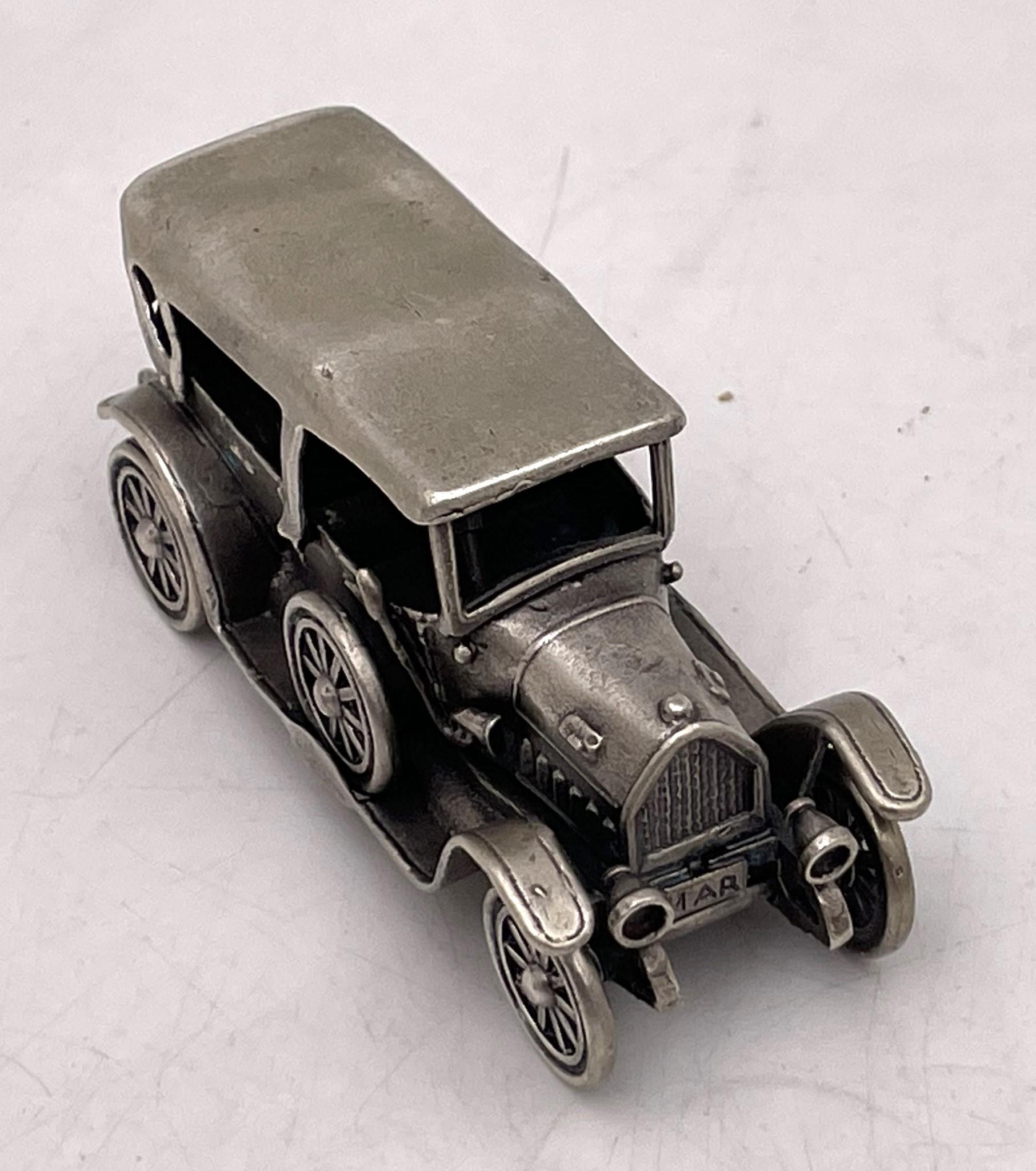 Italian Silver Set of Rare and High Quality 11 Miniature Cars / Automobiles For Sale 6