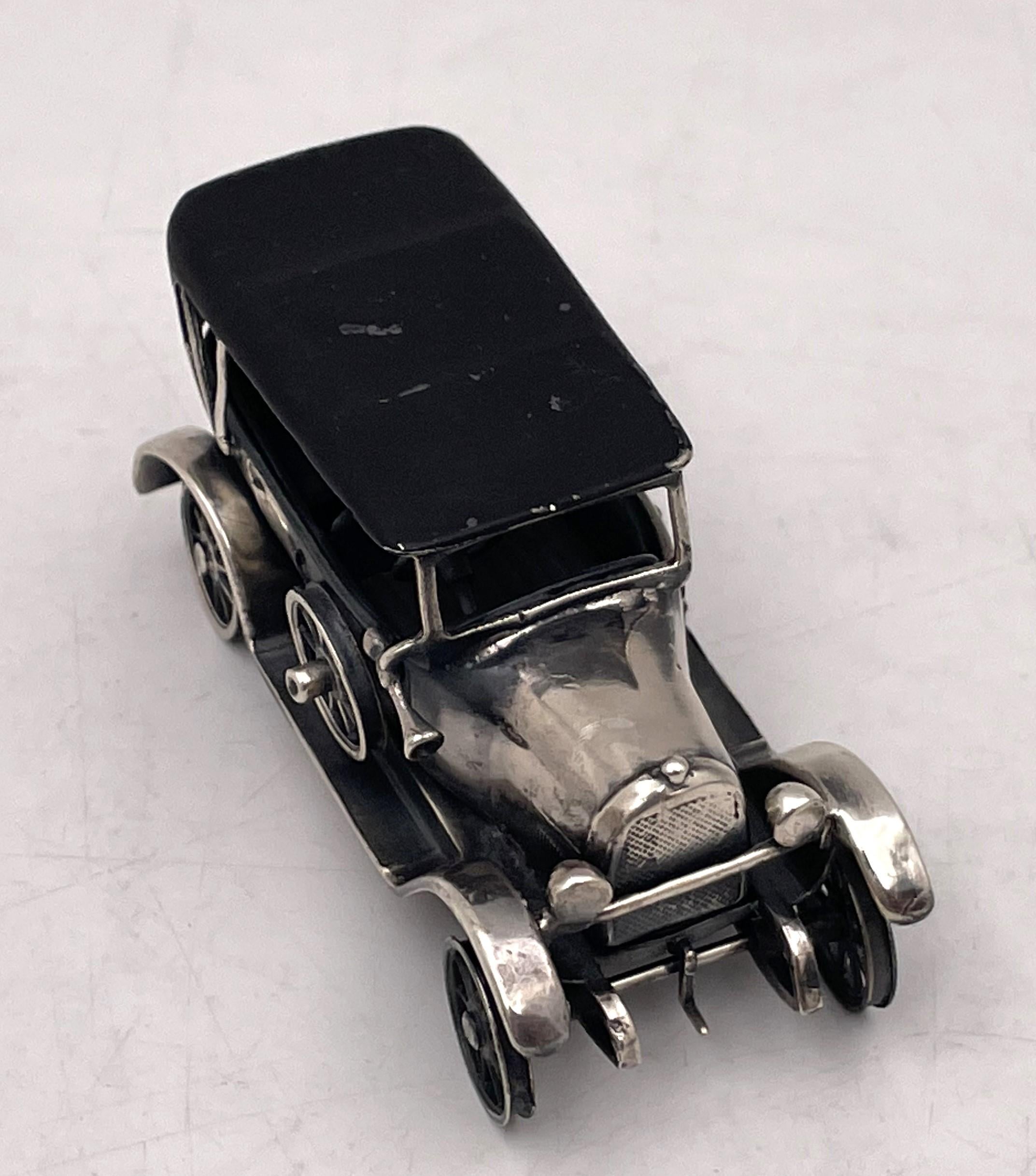 Italian Silver Set of Rare and High Quality 11 Miniature Cars / Automobiles For Sale 9
