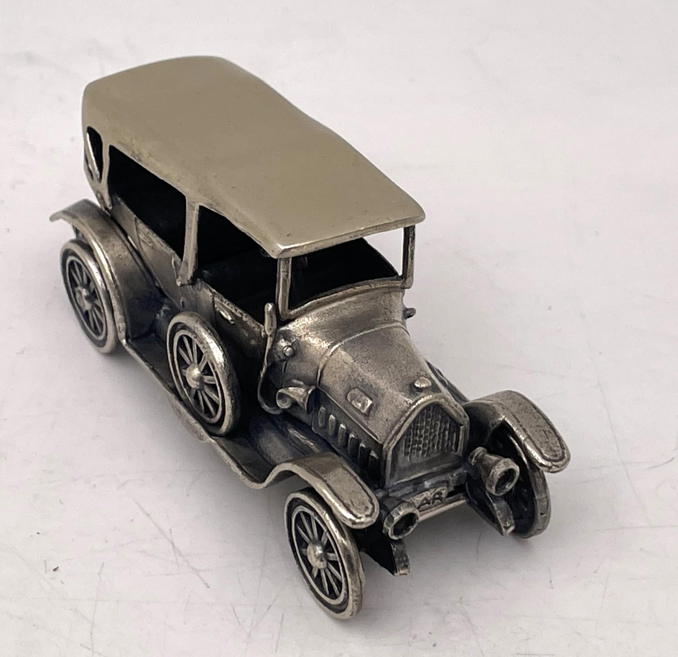 Italian Silver Set of Rare and High Quality 11 Miniature Cars / Automobiles For Sale 2