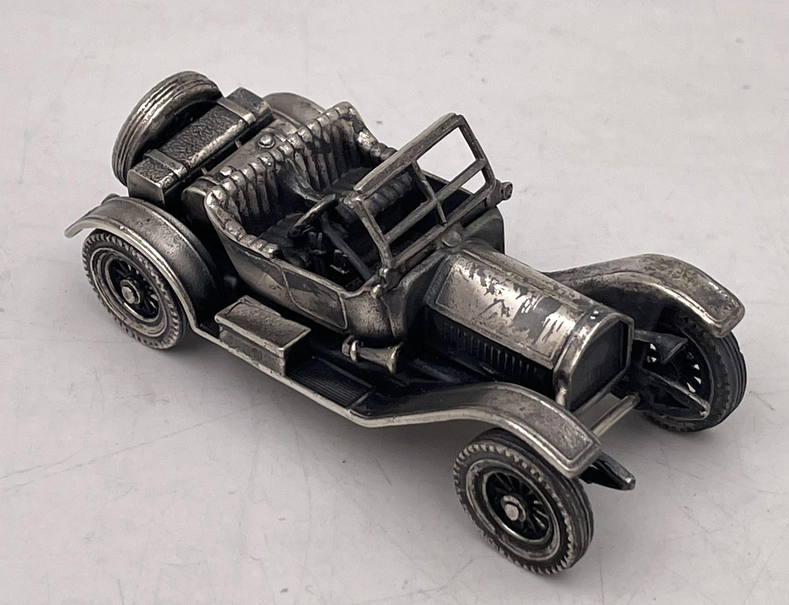 Italian Silver Set of Rare and High Quality 11 Miniature Cars / Automobiles For Sale 3