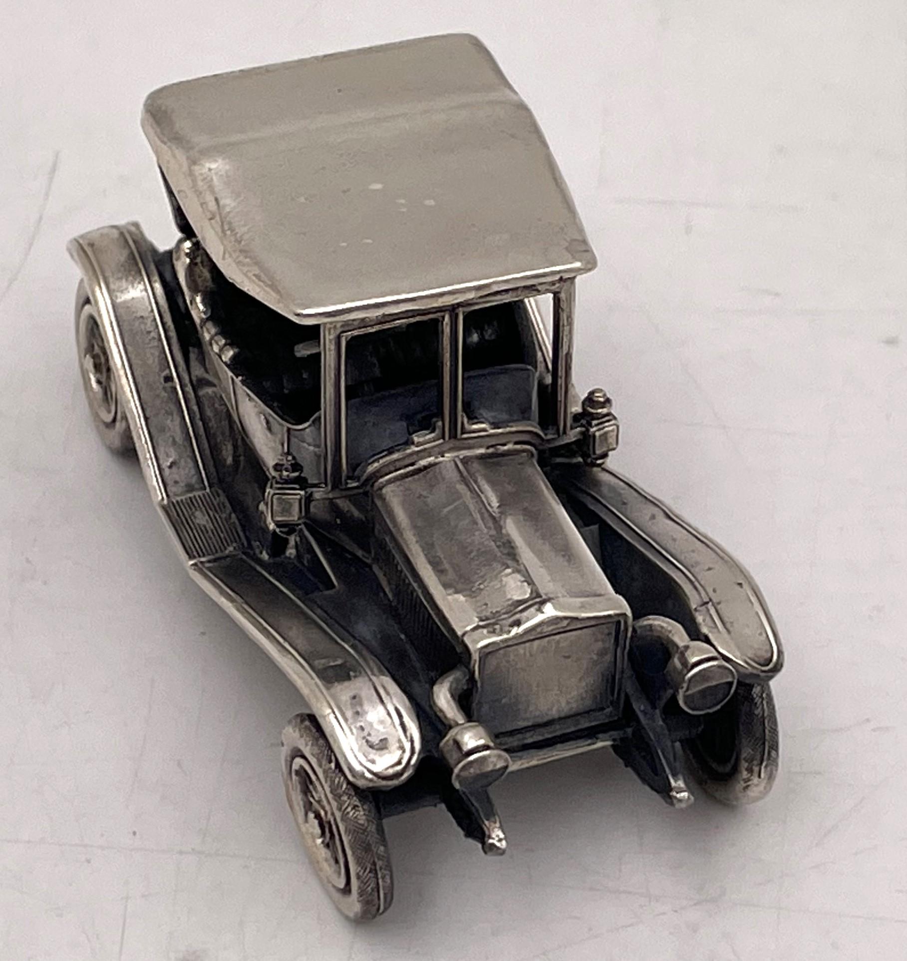 Italian Silver Set of Rare and High Quality 11 Miniature Cars / Automobiles For Sale 5