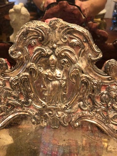 Italian Silver Table Mirror