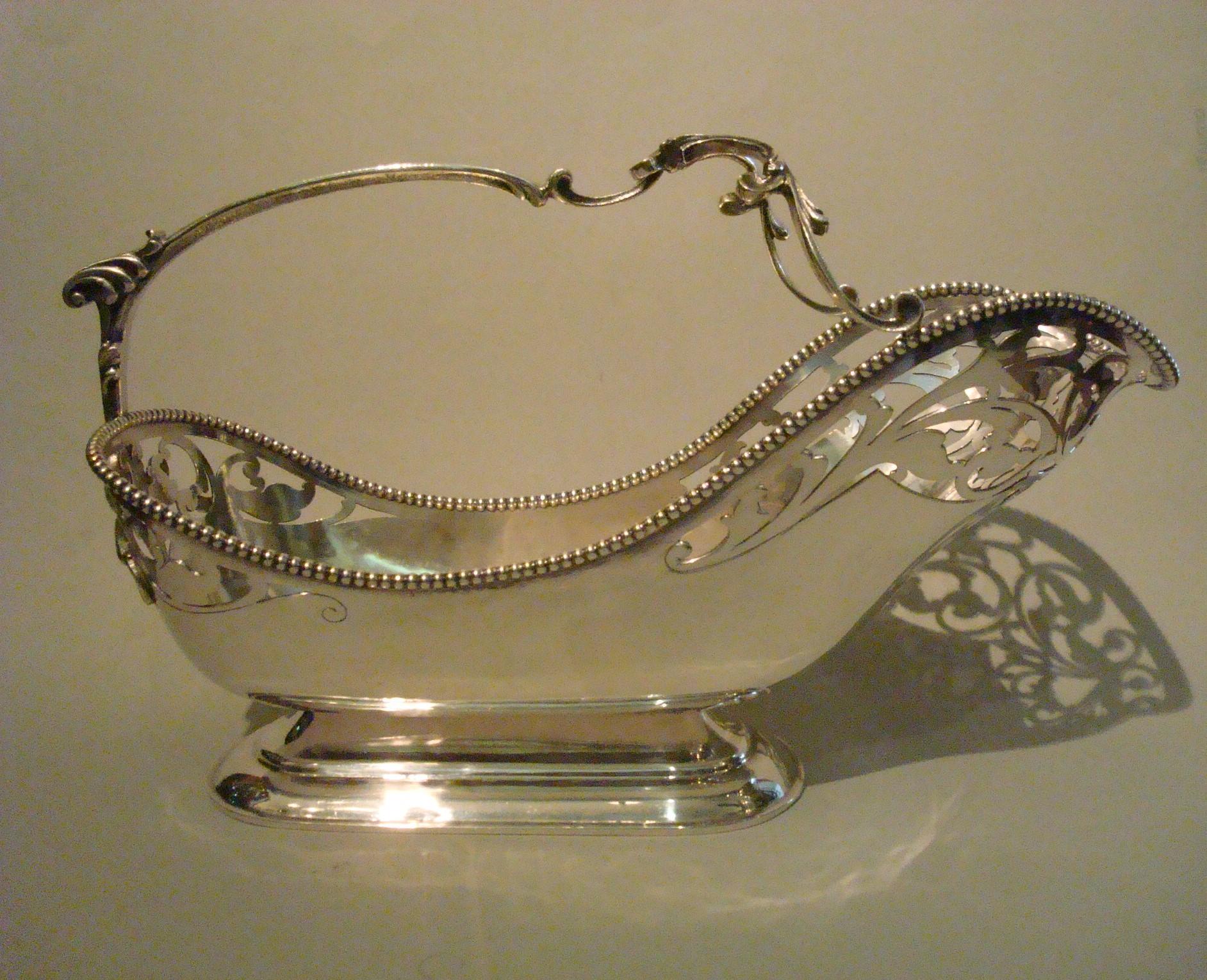 Italian Silver Wine Bottle holder, 1930s 3