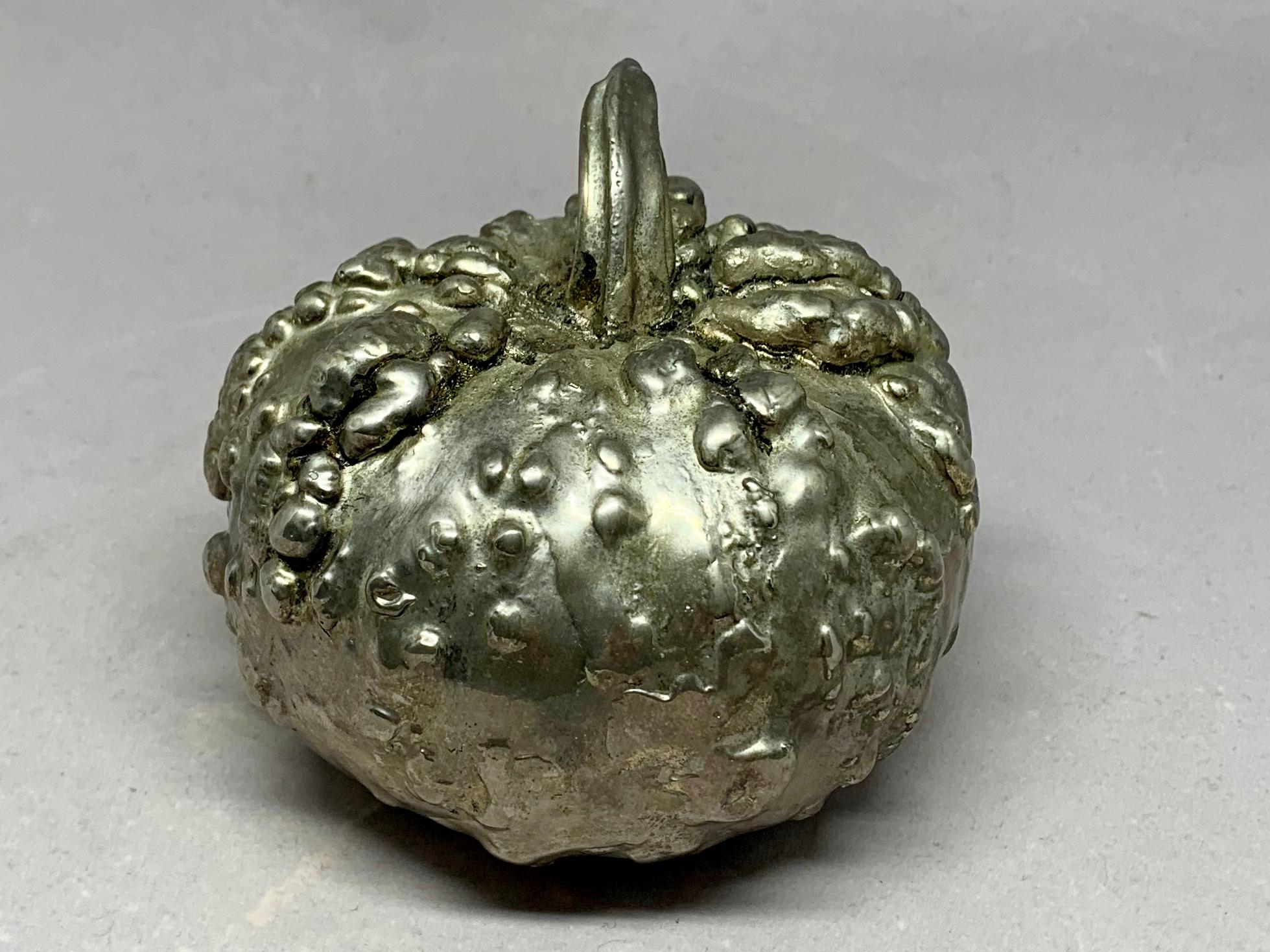 Italian Silvered Gourd In Good Condition For Sale In New York, NY