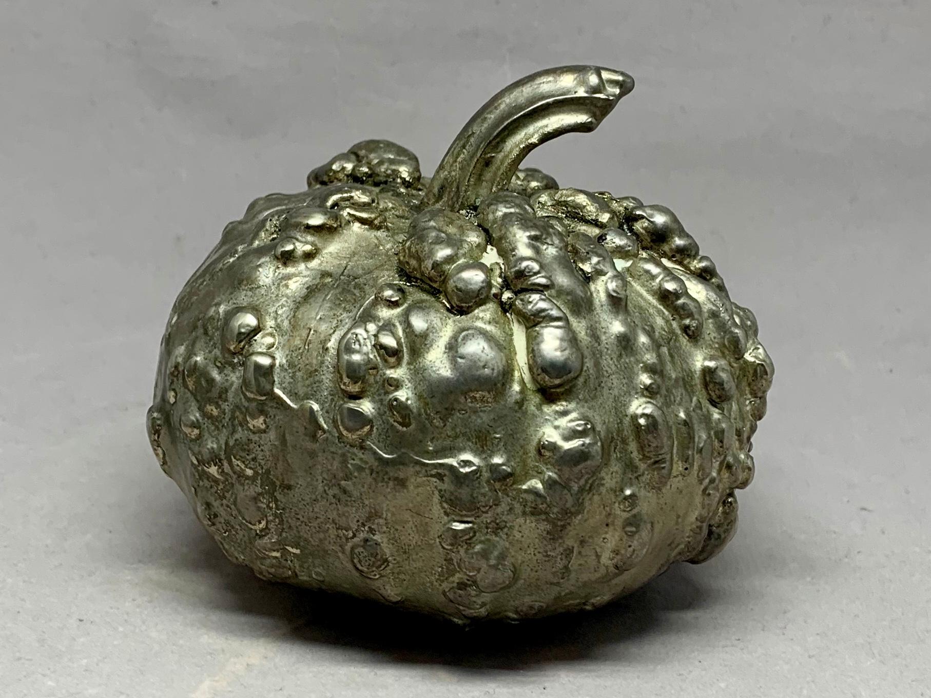 Italian Silvered Gourd In Good Condition For Sale In New York, NY