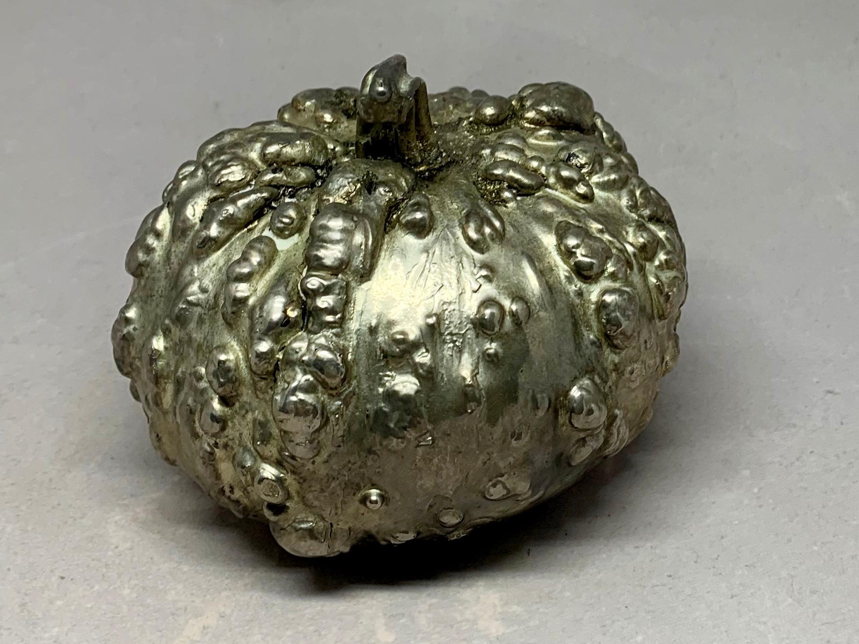 Metal Italian Silvered Gourd For Sale