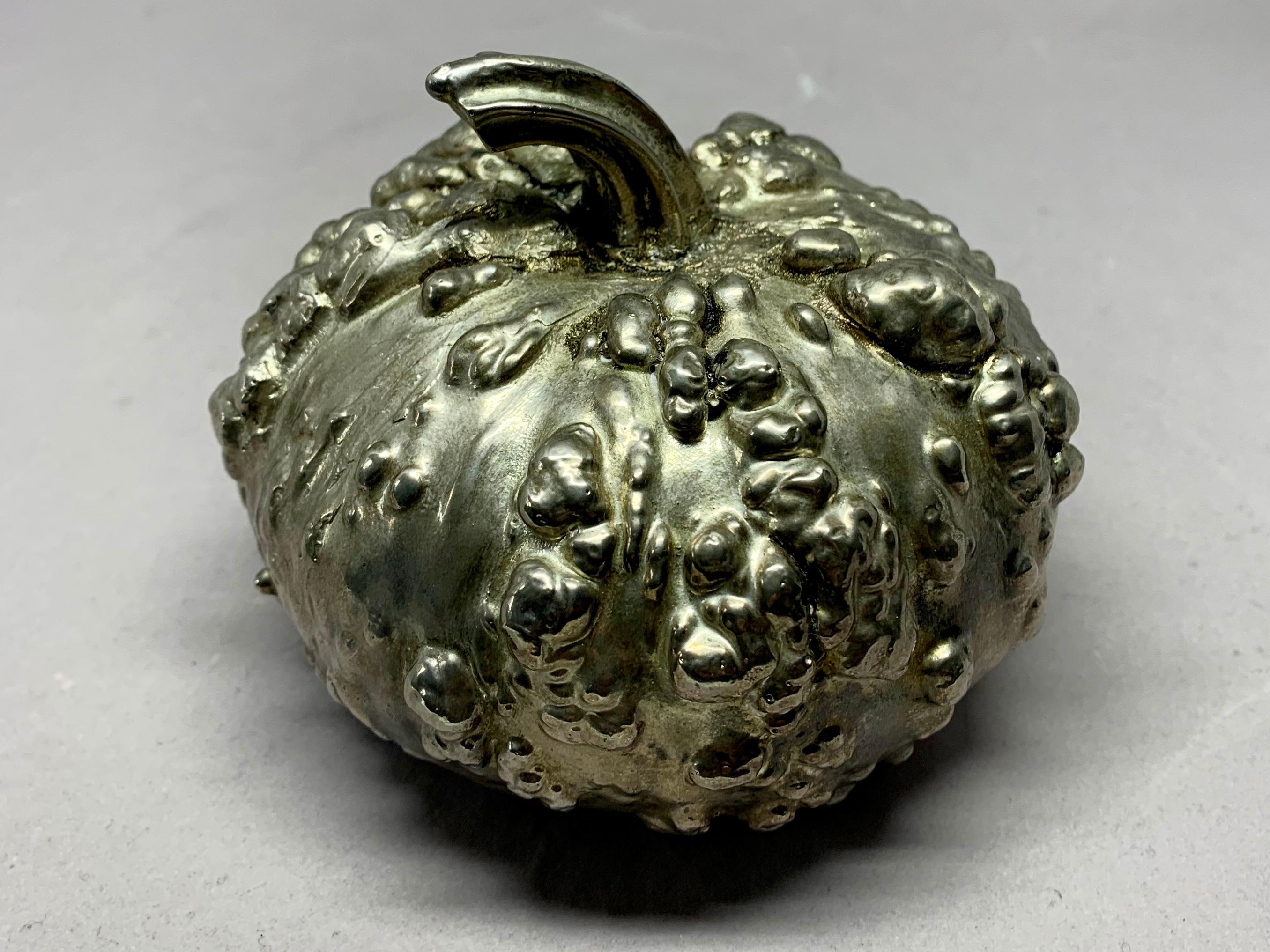 Metal Italian Silvered Gourd For Sale